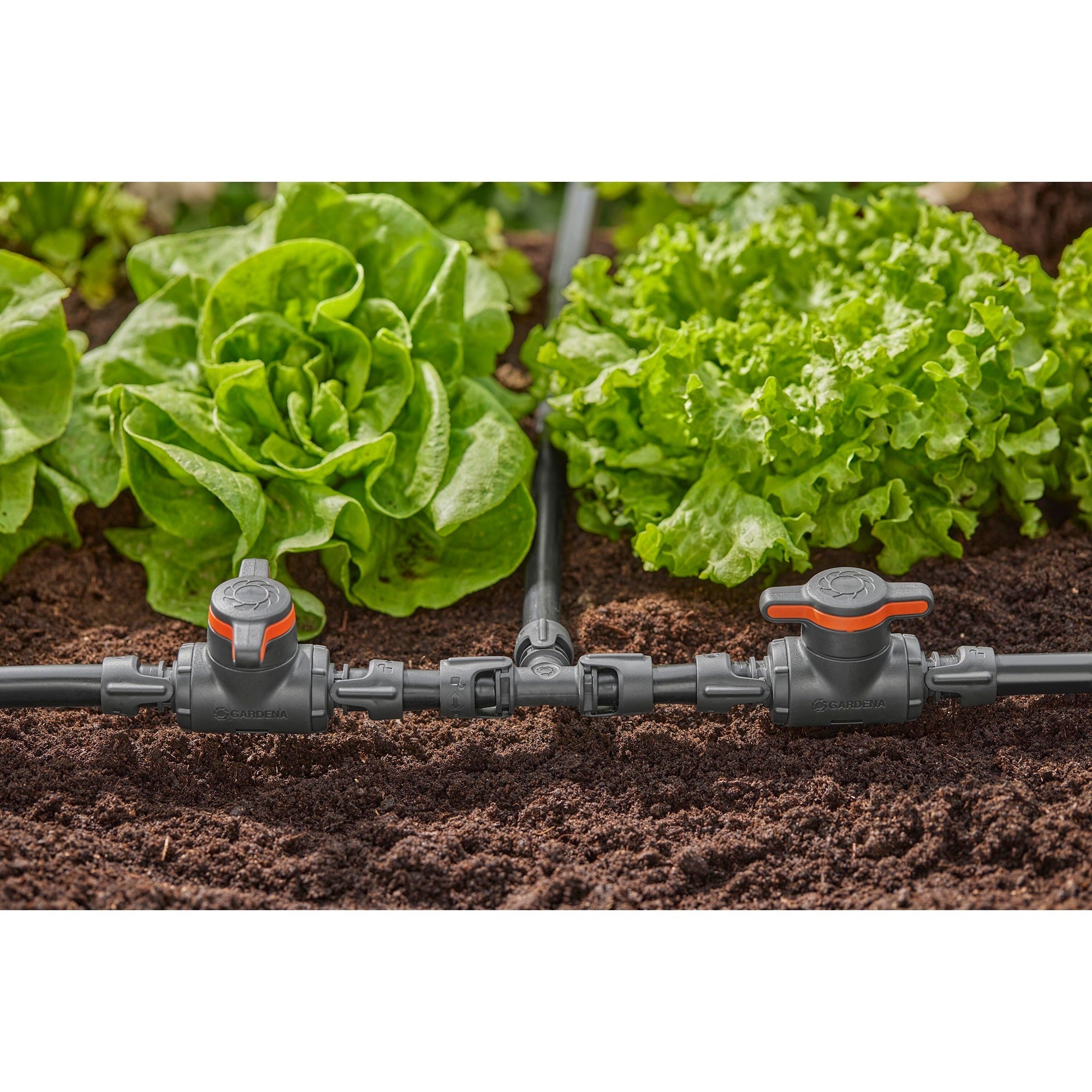Gardena micro-drip-system afsluit- en reguleerventiel 13 mm (1 2 ) (grijs oranje)