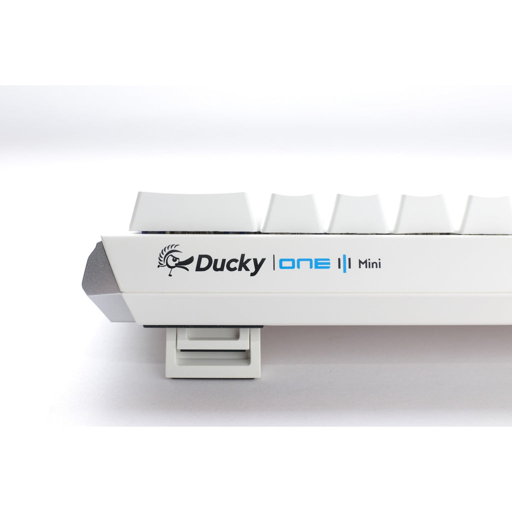 Ducky one 3 classic pure white mini, toetsenbord (wit, us lay-out, cherry mx red, rgb led, double-shot pbt, hot-swappable, quack mechanics, 60%)
