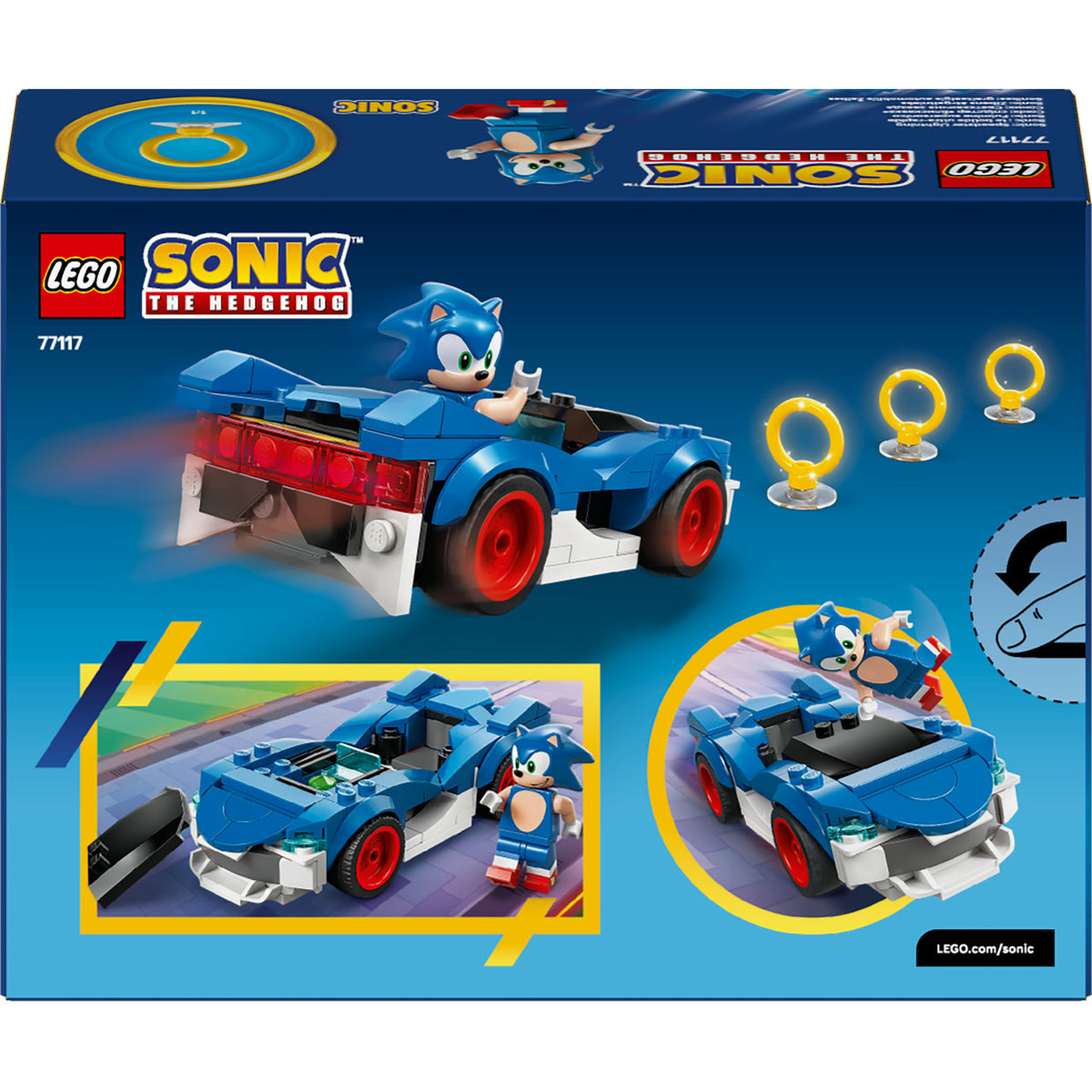 LEGO Sonic the Hedgehog 77117 Sonic Car: Speed ​​Star Lightning