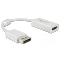 Delock displayport 1.4 > hdmi adapter (wit, 0,1 meter, 4k)