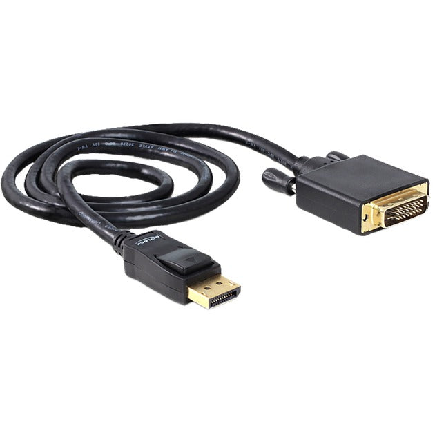 Delock displayport naar dvi kabel adapter (zwart, 1 meter)