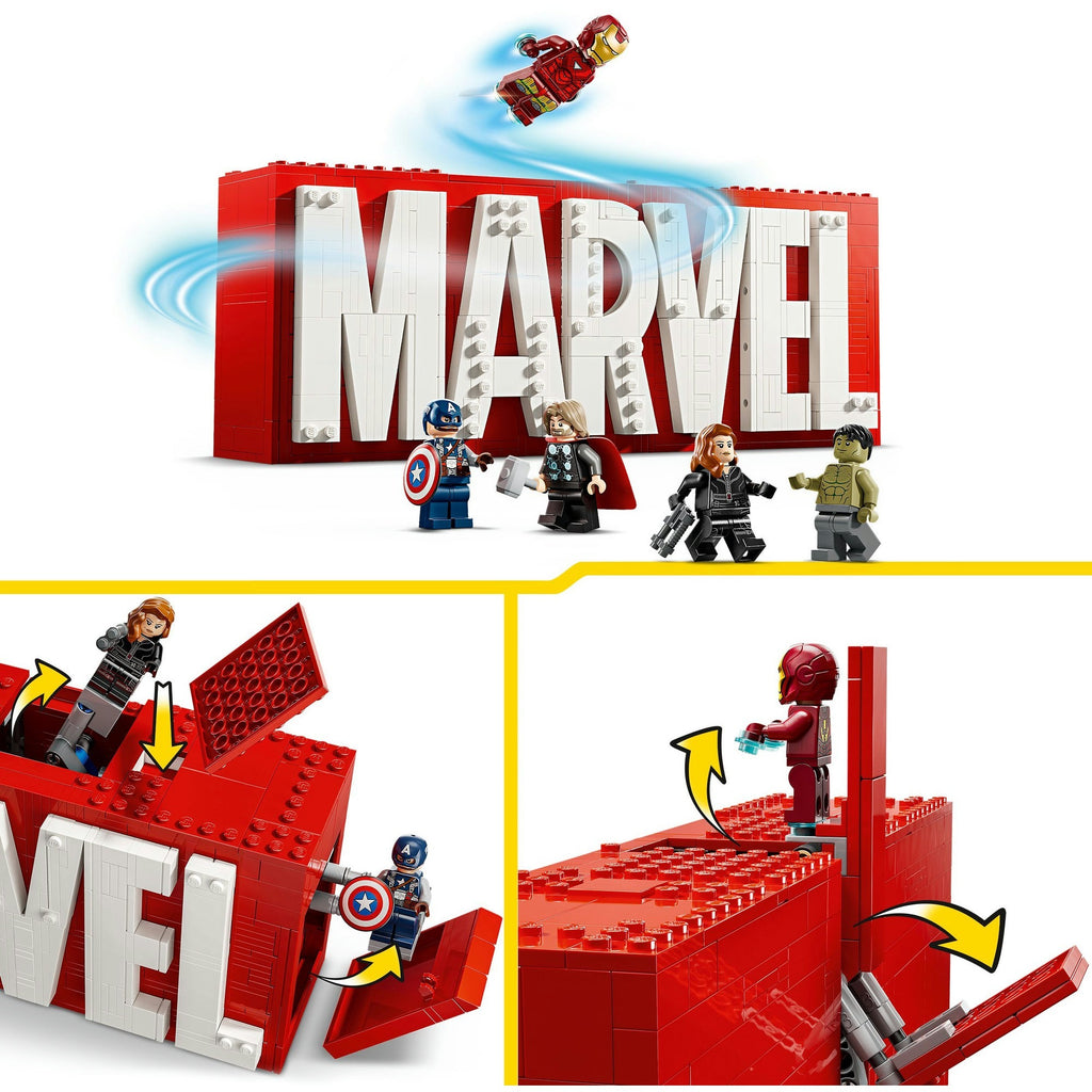 LEGO Superhelden 76313 Marvel Logo und Minifiguren