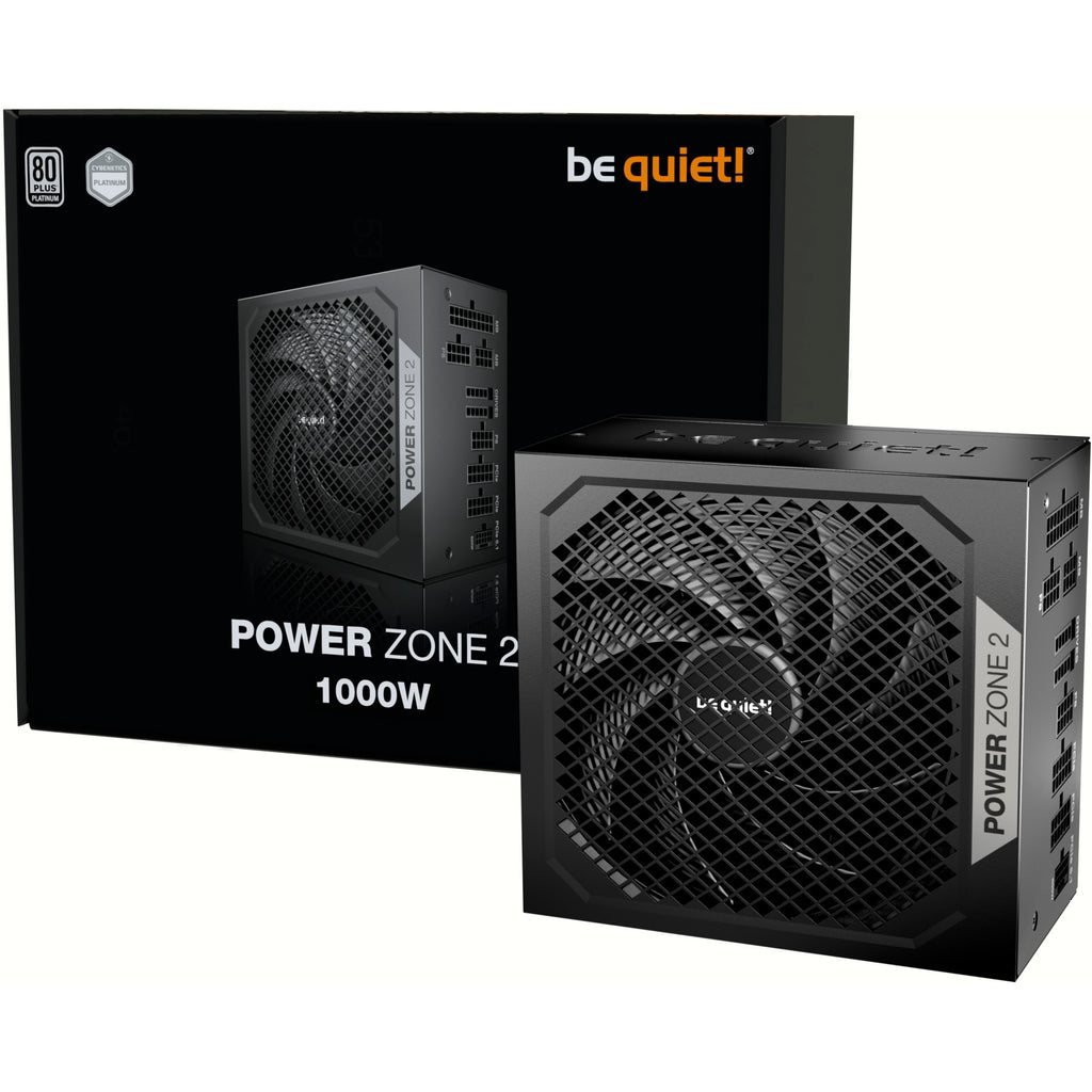 Be quiet! power zone 2 modulaire 1000 watt voeding (zwart, 1x 12v-2x6, 3x pcie)