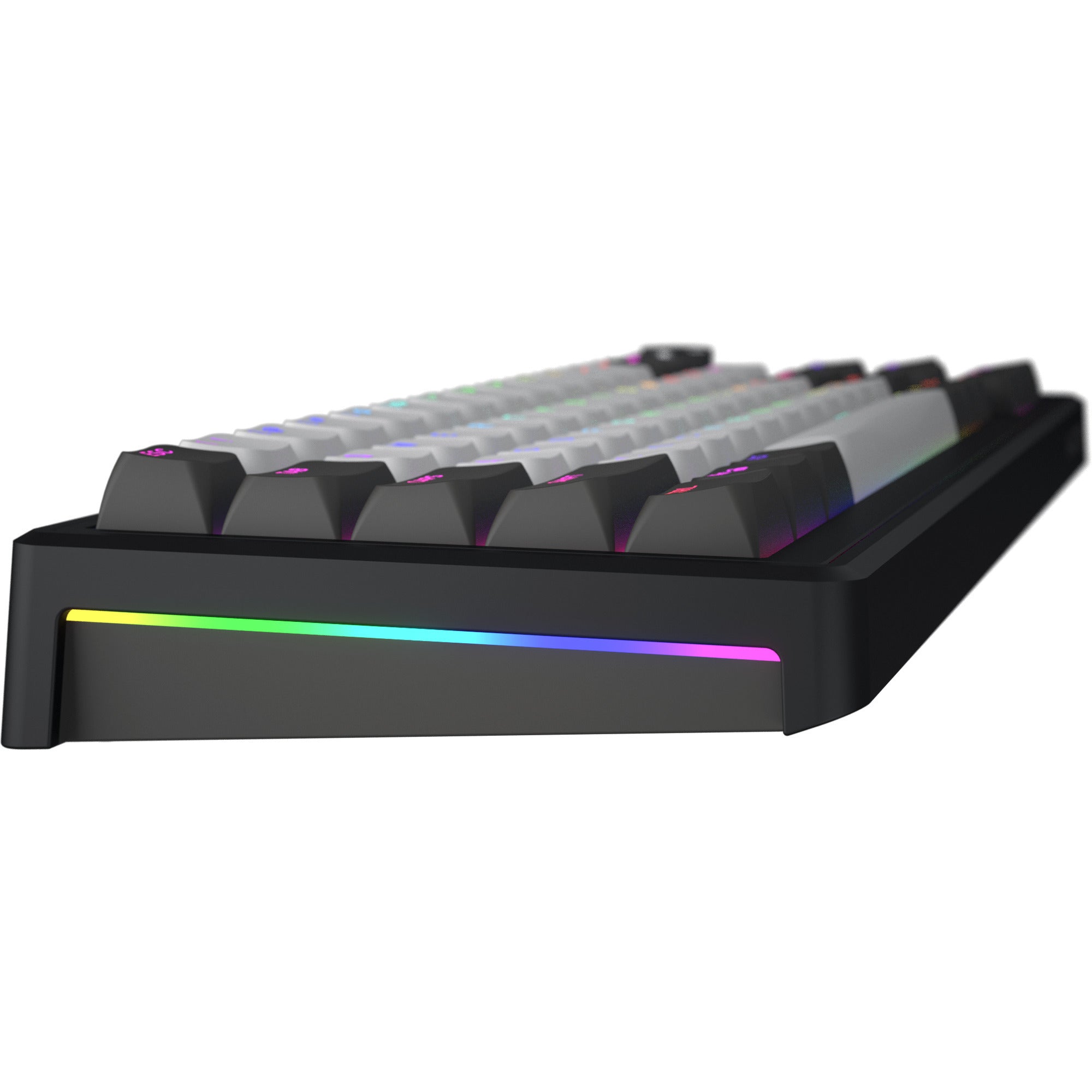 Hator skyfall pro wireless rgb mechanisch gaming toetsenbord (zwart, us lay-out (qwerty), hator aurum vanilla silent, 65%, rgb, double-shot pbt, hot-swap, 2.4ghz | bluetooth | usb-c)
