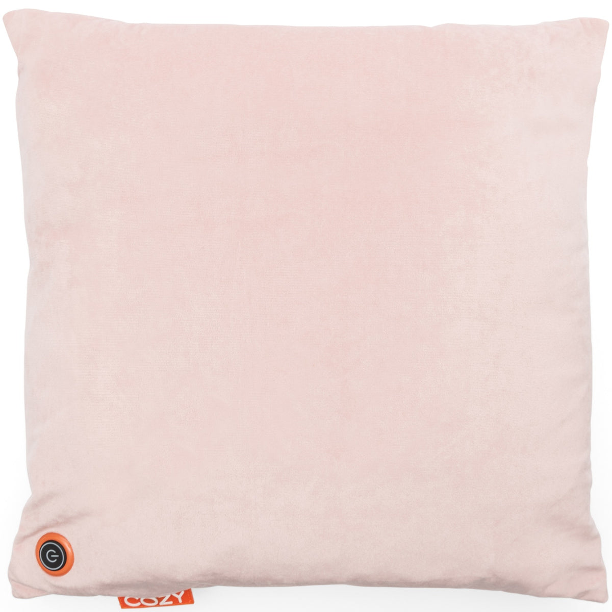 Cozy una velvet 45 x 45 cm draadloos warmtekussen (lichtroze, powerbank 5000 mah)