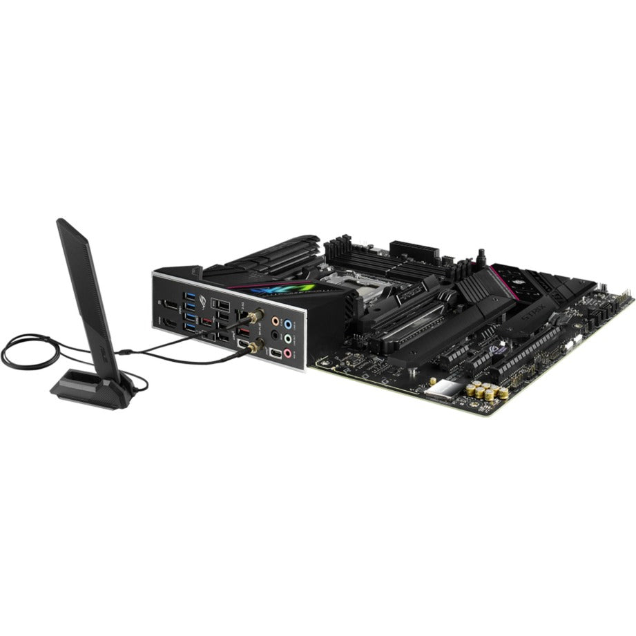 Asus rog strix b650e-f gaming wifi socket am5 moederbord (zwart, raid, 2.5 gb-lan, wi-fi 6e, bt 5.2, sound, atx)