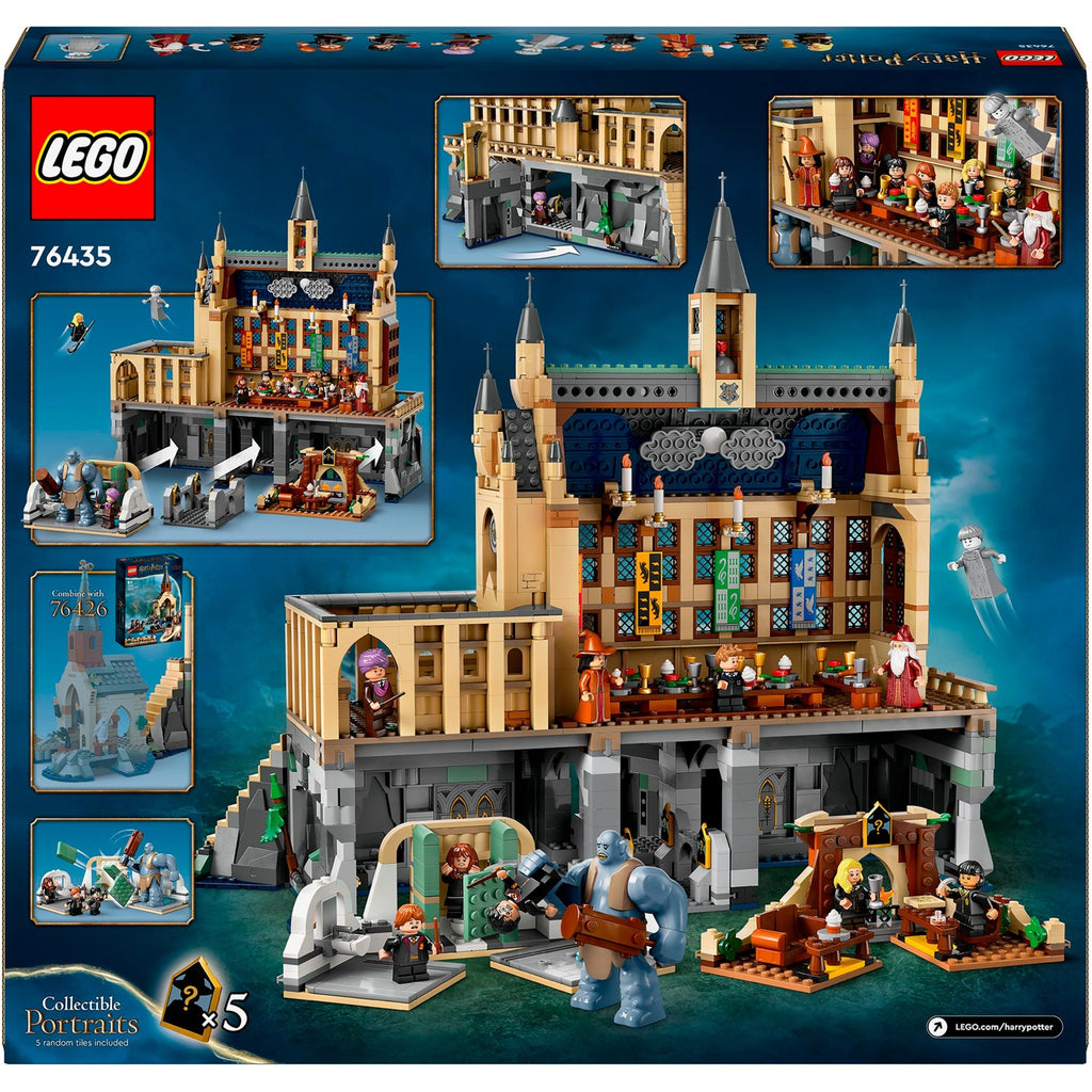 Lego harry potter - kasteel zweinstein: de grote zaal constructiespeelgoed (76435)