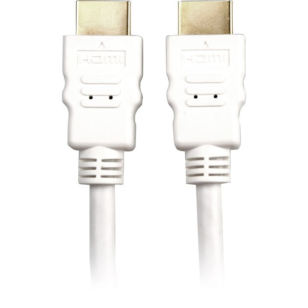 Sharkoon high speed hdmi kabel met ethernet (wit, 2 meter, 4k, verguld)