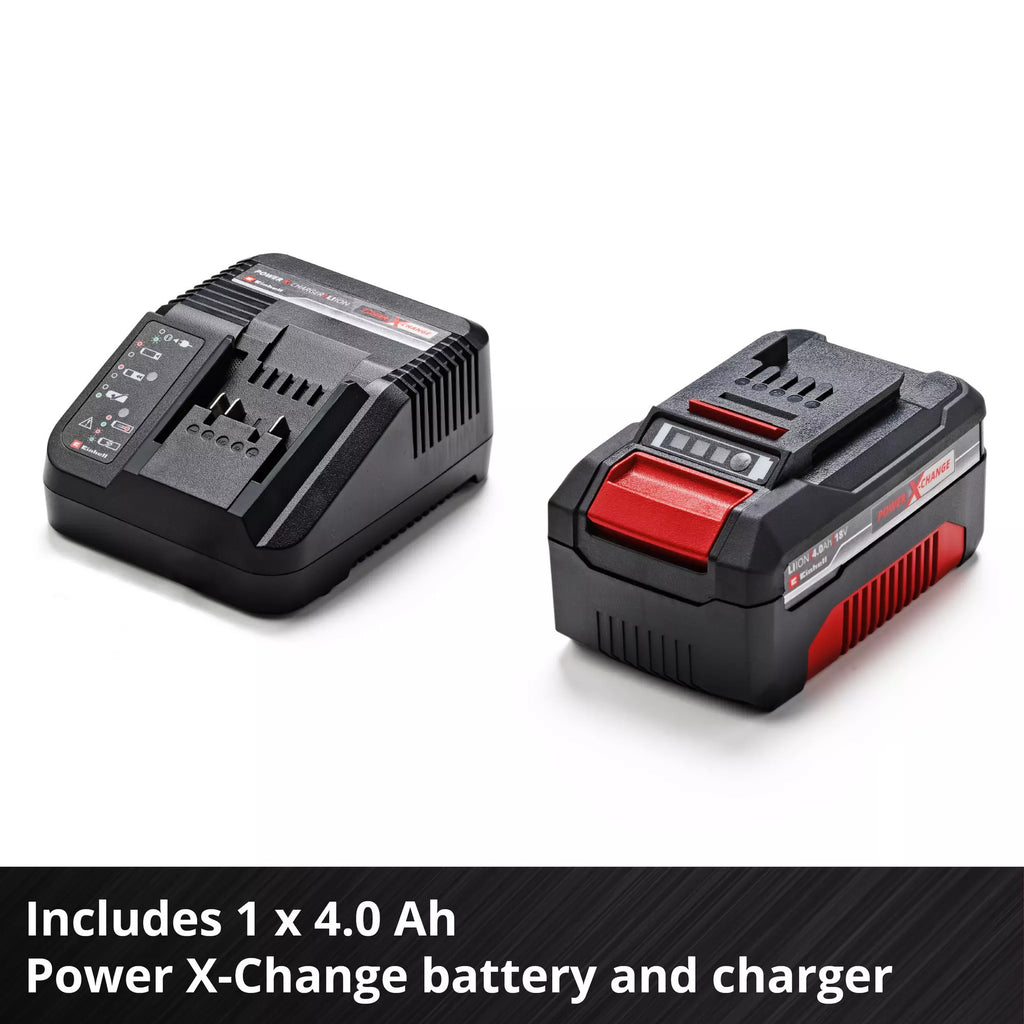 Einhell accu boorhamer te-hd 18 20 li (1x4,0ah) (rood zwart, incl. 1x 4.0 ah power x-change accu en lader)