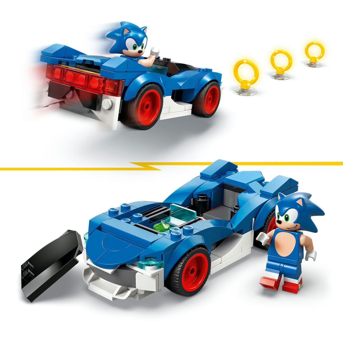 LEGO Sonic the Hedgehog 77117 Sonic Car: Speed ​​Star Lightning