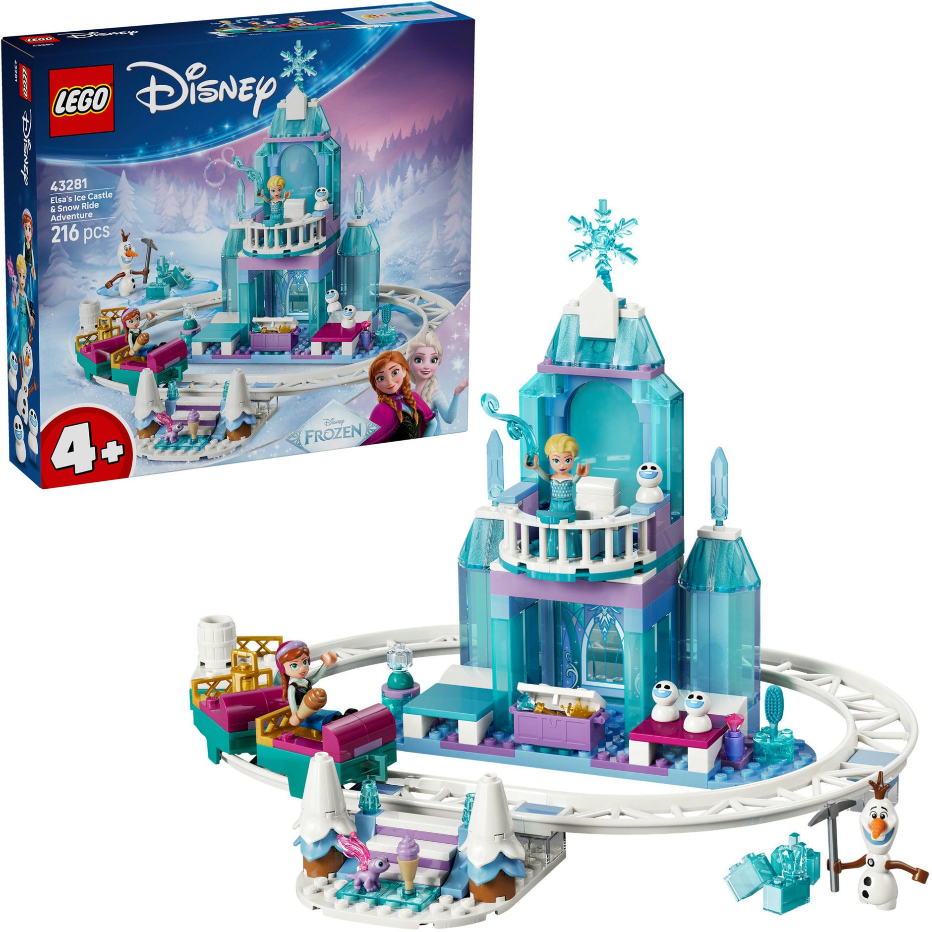 Lego disney princess 43281 elsa's ijskasteel en sneeuwrit
