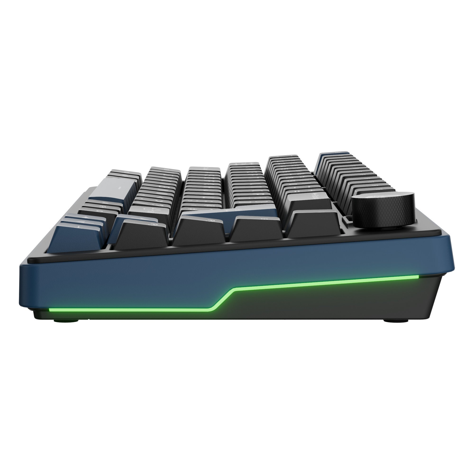 Ducky ok-m-75 rgb mechanisch toetsenbord (zwart, us lay-out (qwerty), ktt linear, 75%, rgb, hot-swap, pbt, 2.4 ghz | bluetooth | usb-c)