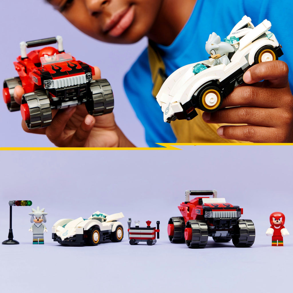 LEGO Sonic the Hedgehog 77118 Silvers Auto gegen Knuckles' Monstertruck