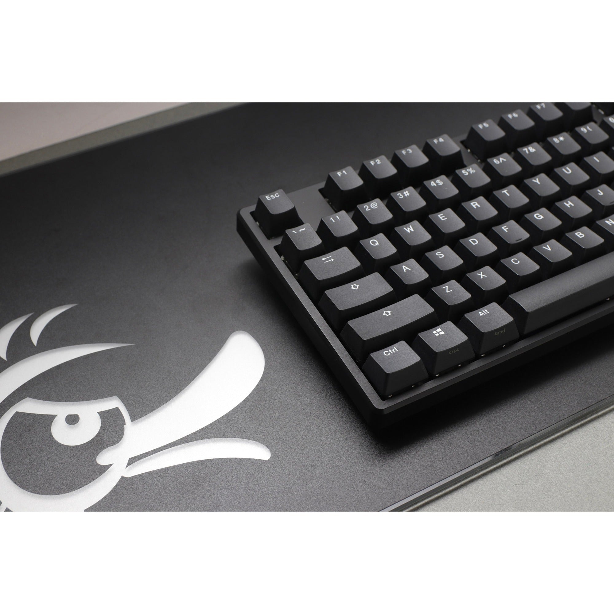 Ducky origin phantom black mechanisch toetsenbord (zwart, us lay-out (qwerty), cherry mx brown, 100%, hot swap, pbt double-shot keycaps)