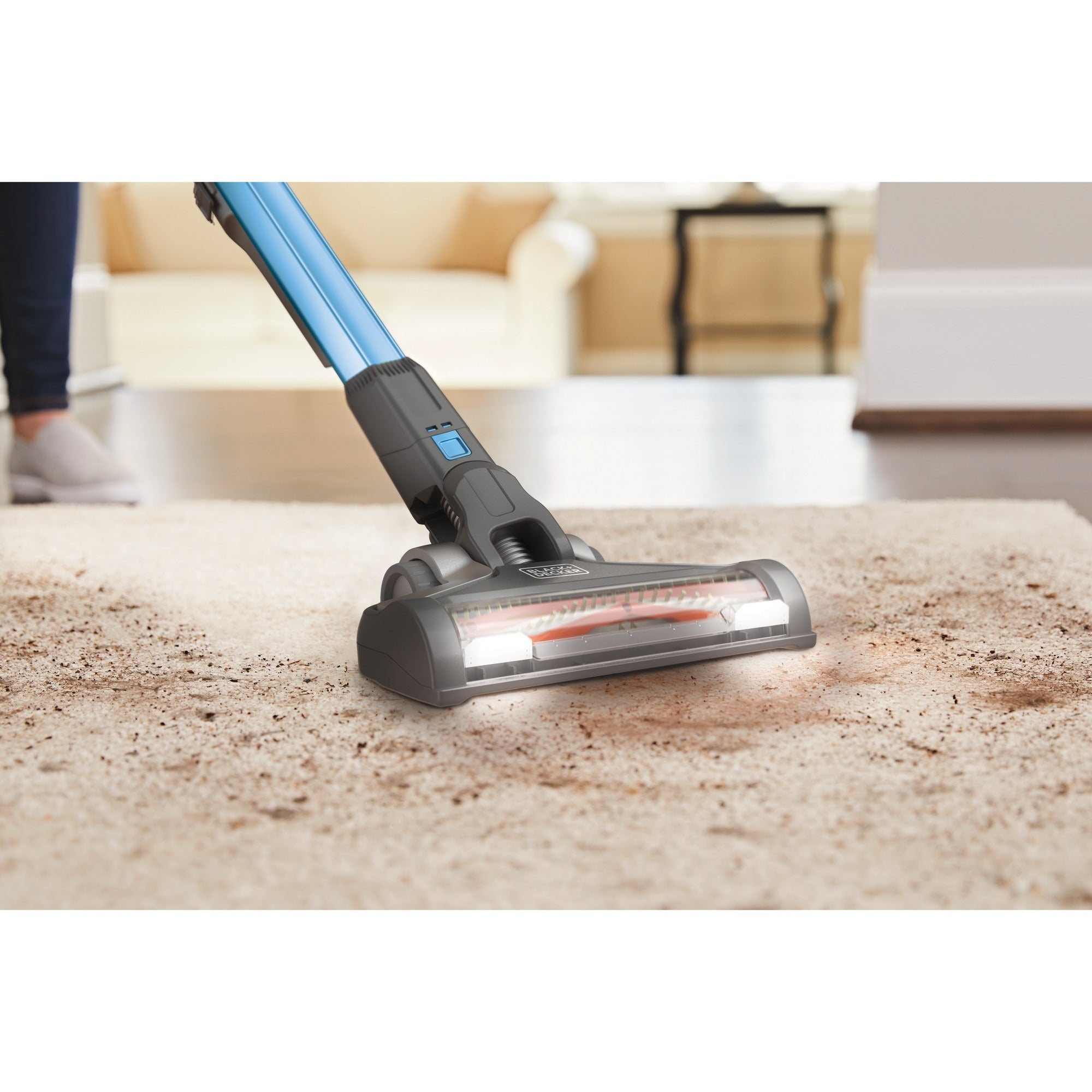 Black+decker 36v 4-in-1 steelstofzuiger (lichtblauw grijs)