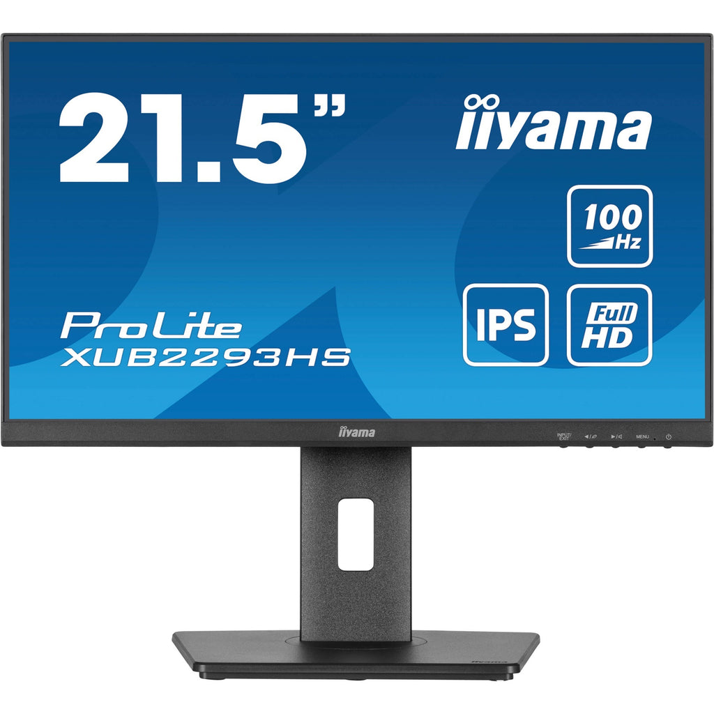 Iiyama prolite xub2293hs-b6 21.5 monitor (zwart, 1x displayport, 1x hdmi)