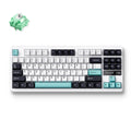 Mchose g87 wireless gasket mount custom mechanical keyboard, gaming toetsenbord (wit blauw, us lay-out, ktt cabbage tofu v2, 80% tkl, rgb, pbt keycaps, hot-swap, 2.4ghz | bluetooth | usb-c)