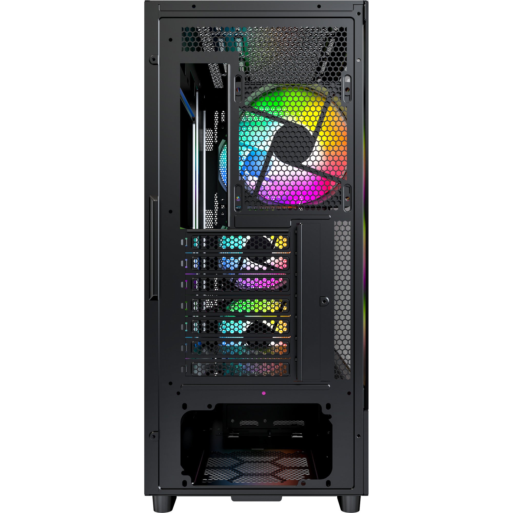 Montech x5 midi tower behuizing (zwart | 2x usb-a | 1x usb-c | tempered glass)
