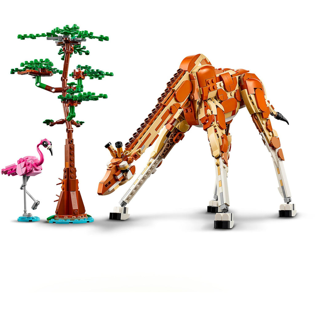 Lego creator 3in1 safaridieren speelgoed set met giraffe, gazelles en leeuw 31150