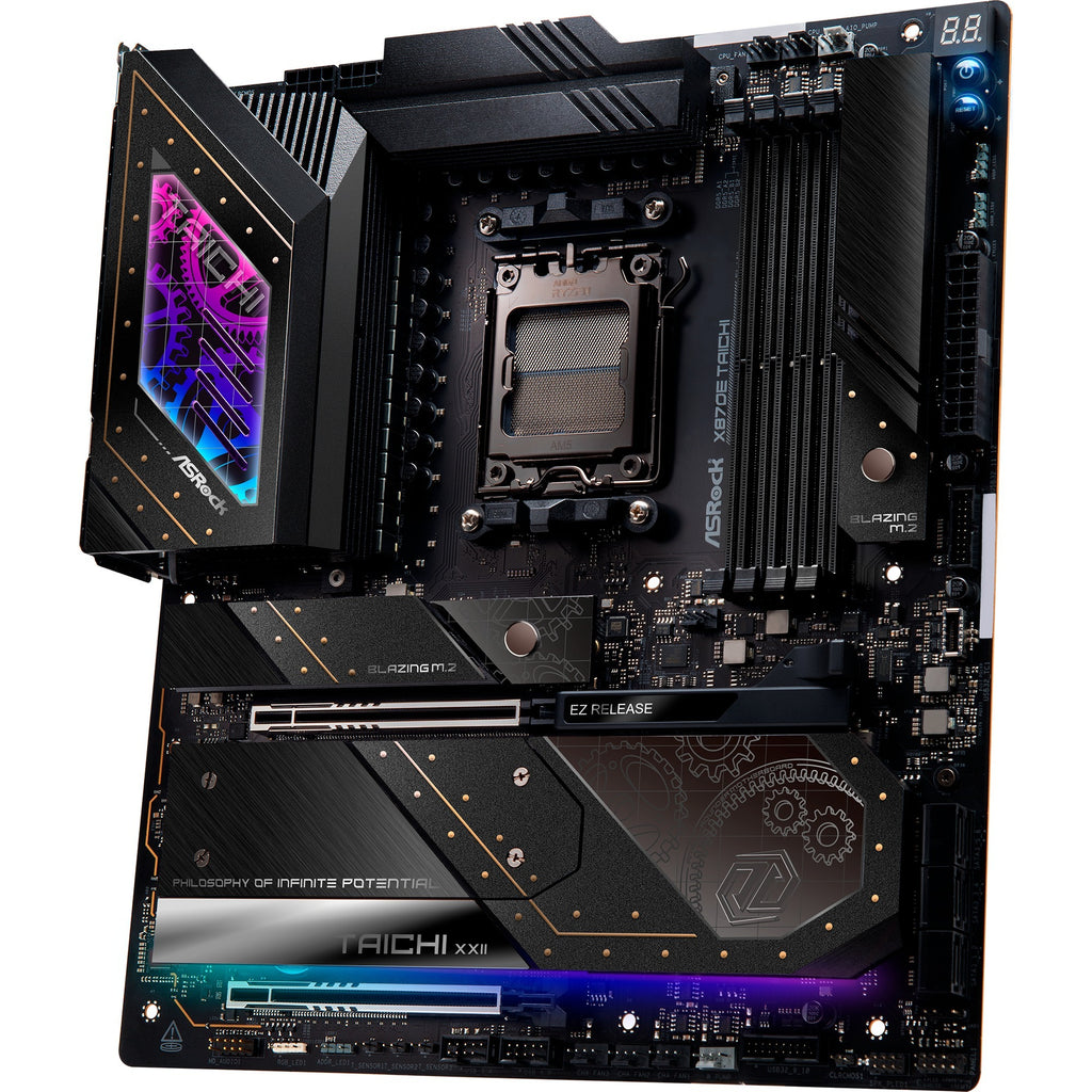 Asrock x870e taichi socket am5 moederbord (raid, 5 gb-lan, wi-fi 7, bt, e-atx)