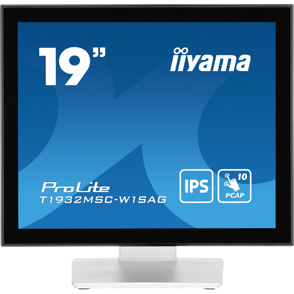Iiyama prolite t1932msc-w1sag 19 touchscreen monitor (wit, 1x displayport, 1x hdmi, 1x vga)