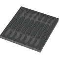 Wera 9811 schuimrubberen inzetstuk voor vde schroevendraaiers set 1, zonder gereedschap inlay (zwart grijs)