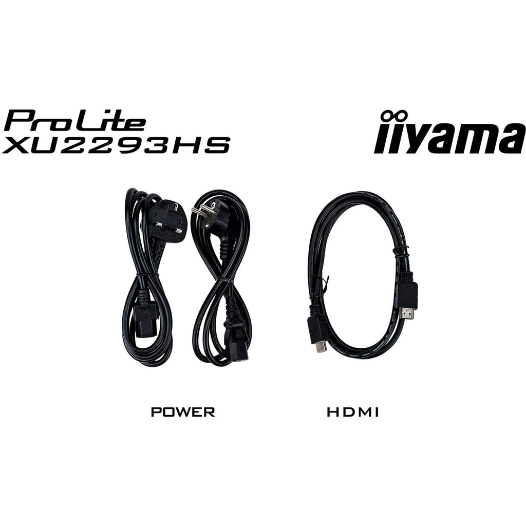 Iiyama prolite xu2293hs-b6 21.5 monitor (zwart (mat), 1x displayport, 1x hdmi)
