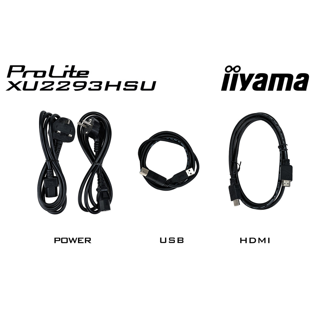 Iiyama prolite xu2293hsu-b7 21.5 monitor (zwart, hdmi, displayport, 2x usb-a, usb-b)