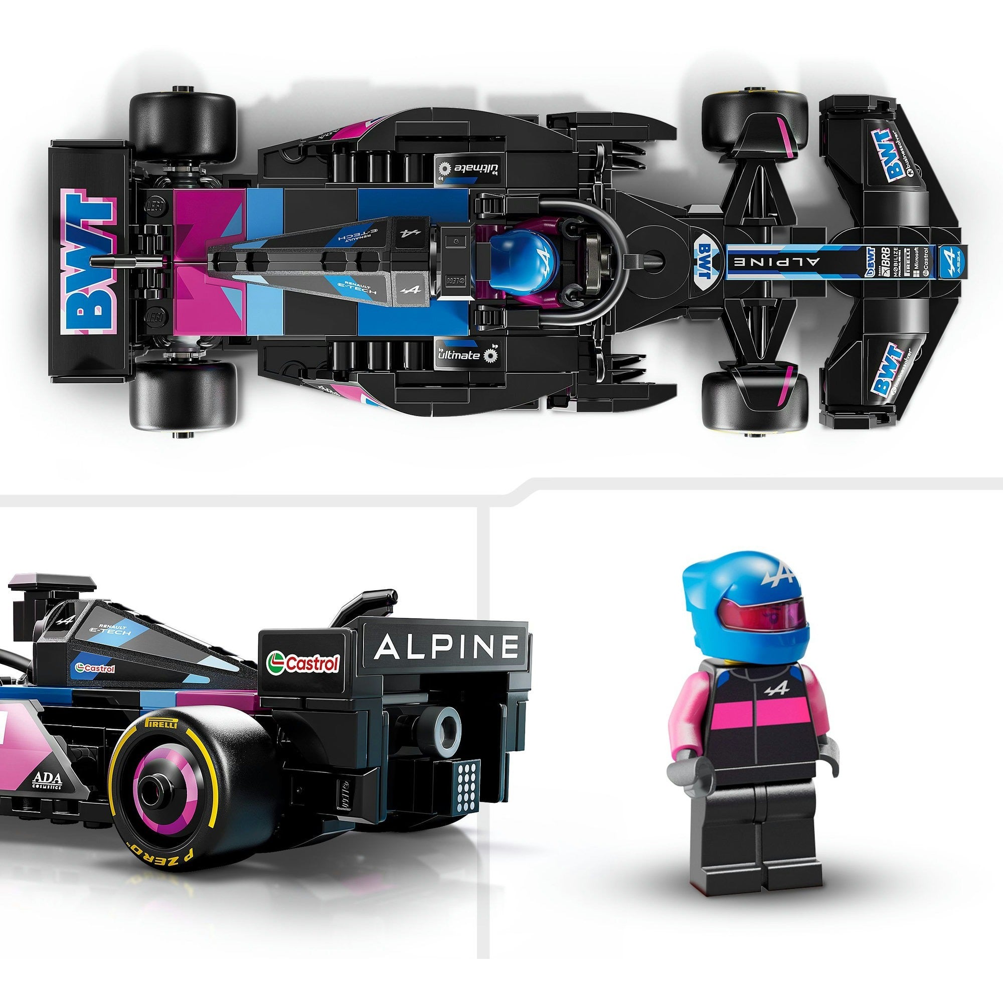 Lego speed champions - bwt alpine f1® team a524 racewagen constructiespeelgoed (77248)