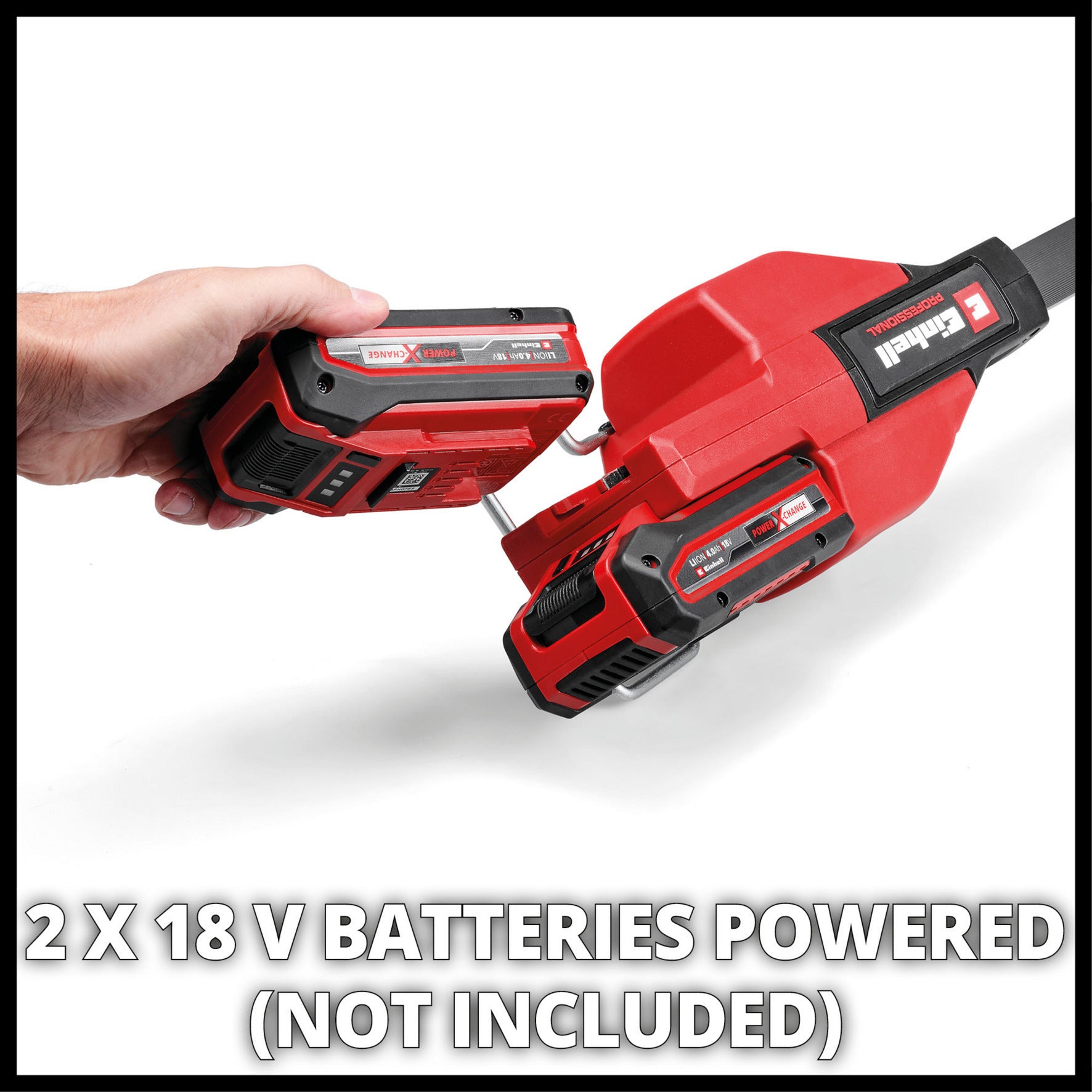 Einhell gp-bc 36 430 li bl-solo accu bosmaaier (rood zwart, accu en oplader niet inbegrepen)