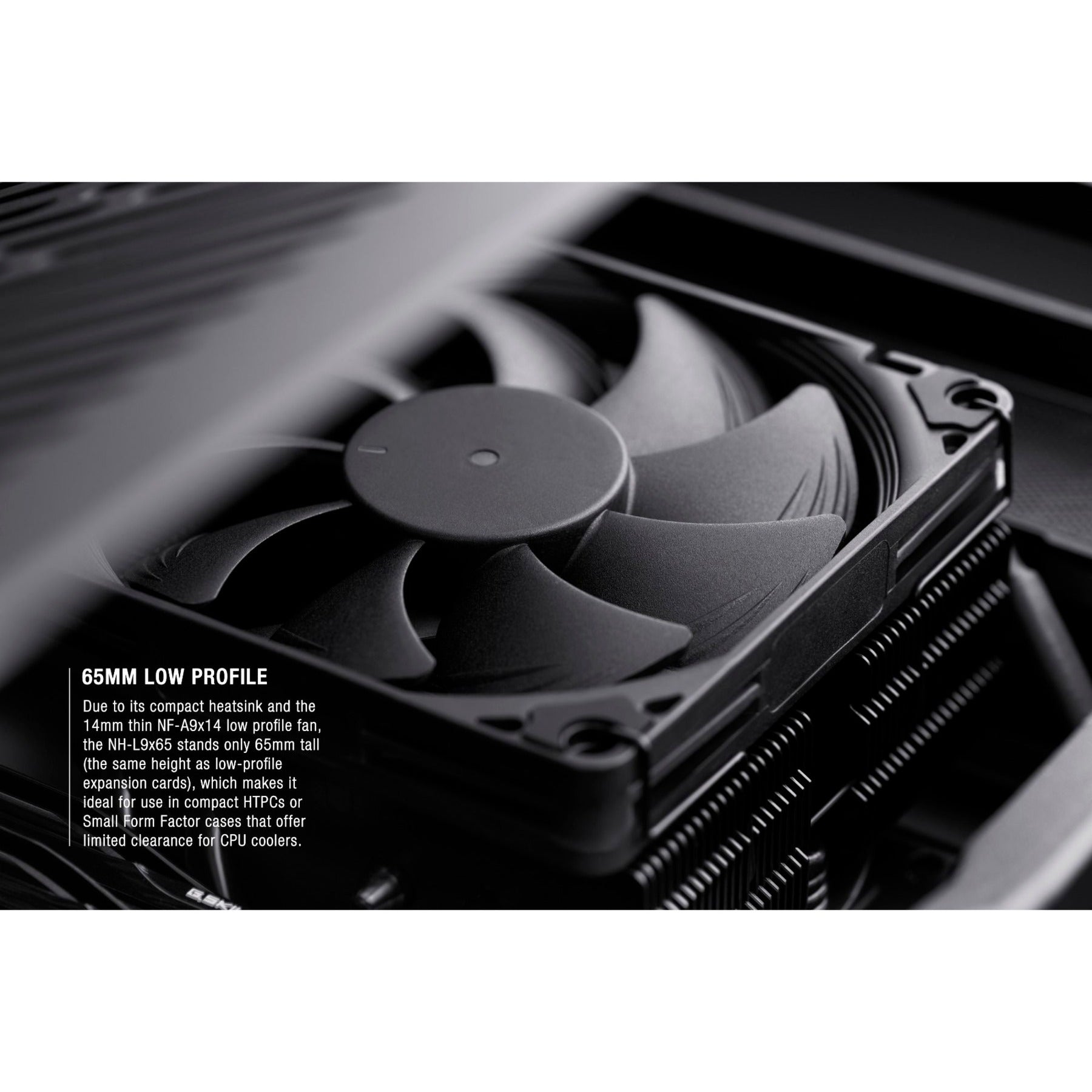 Noctua nh-l9x65 chromax.black cpu-koeler (zwart, 4-pin pwm-aansluiting)