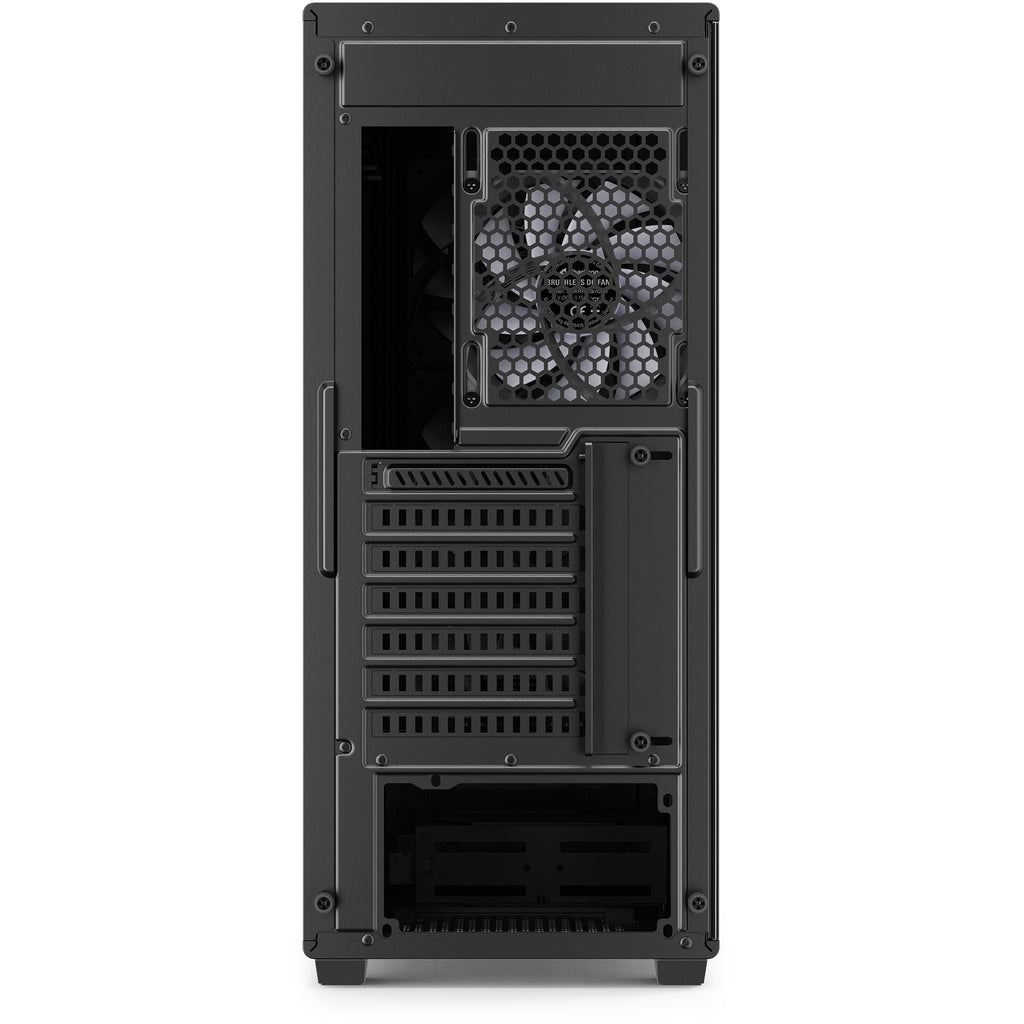 Sharkoon vk4 rainbow midi tower behuizing (zwart | 2x usb-a | rgb | tempered glass)