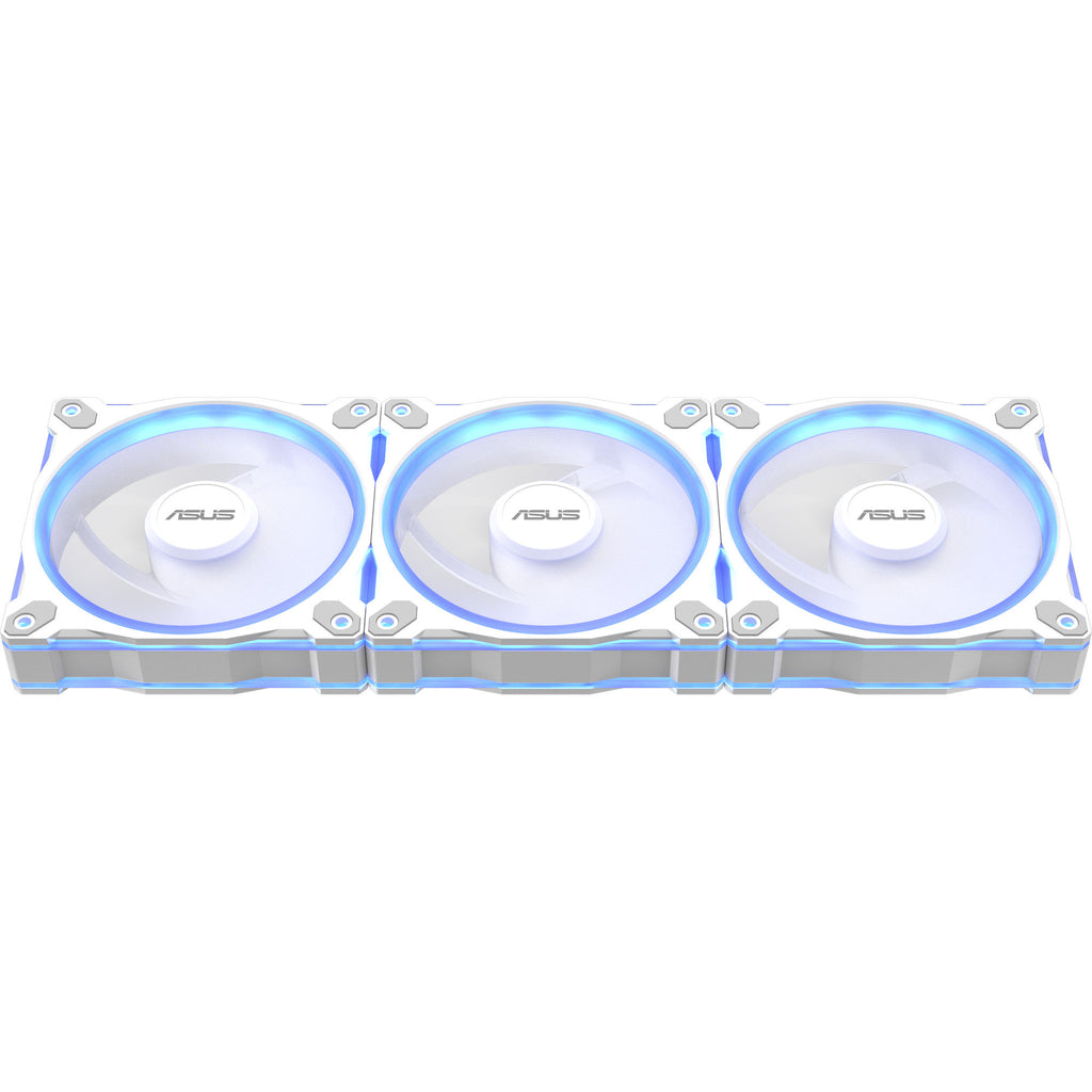 Asus prime mr120 argb reverse fan - triple pack case fans (wit, 3 stuks, 120 x 120 x 28 mm, 3 stuks)