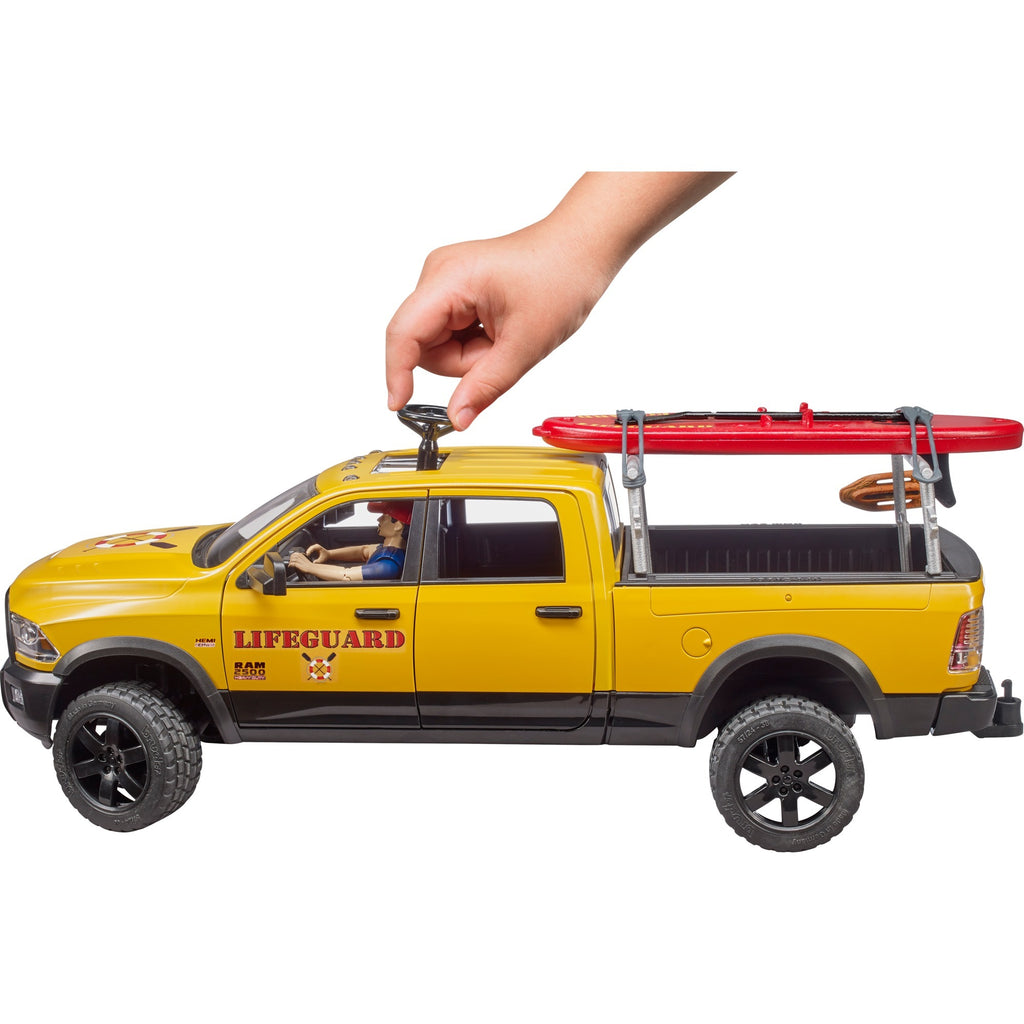 Bruder dodge ram 2500 reddingsbrigadeauto met strandwacht modelvoertuig (02506)