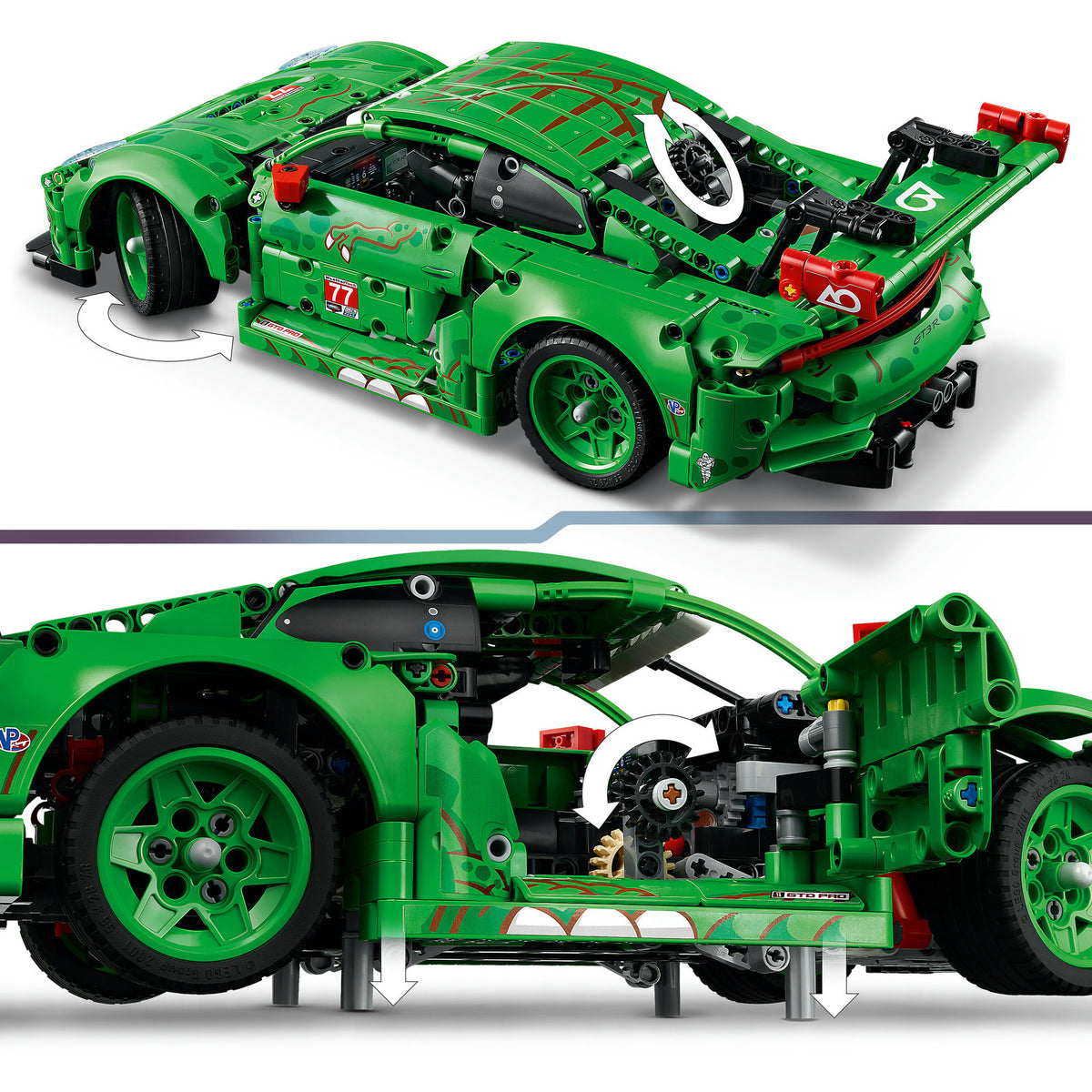 LEGO Technic 42224 Porsche 911 GT3 R Rexy AO Rennwagen