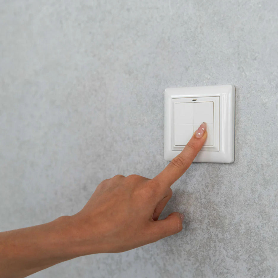 Shelly blu wall switch 4 + busch-jaeger adapter schakelaar (wit, bluetooth 4.2)