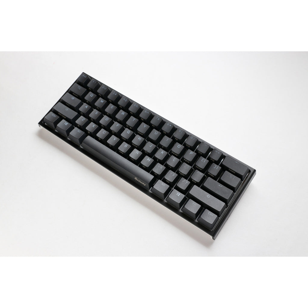 Ducky one 2 pro mini classic, gaming toetsenbord (zwart, us lay-out, cherry mx silent red, rgb led, double-shot pbt, quack mechanics, 60%)