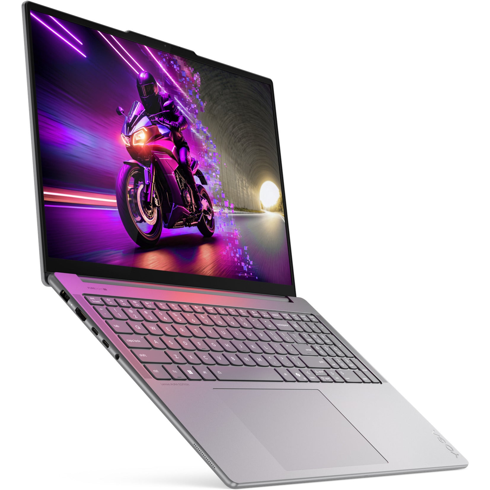 Lenovo yoga pro 9 16iah10 (83l00078mh) aura edition 16 laptop (grijs | core ultra 7 255h | rtx 5060 | 32 gb | 1 tb ssd)