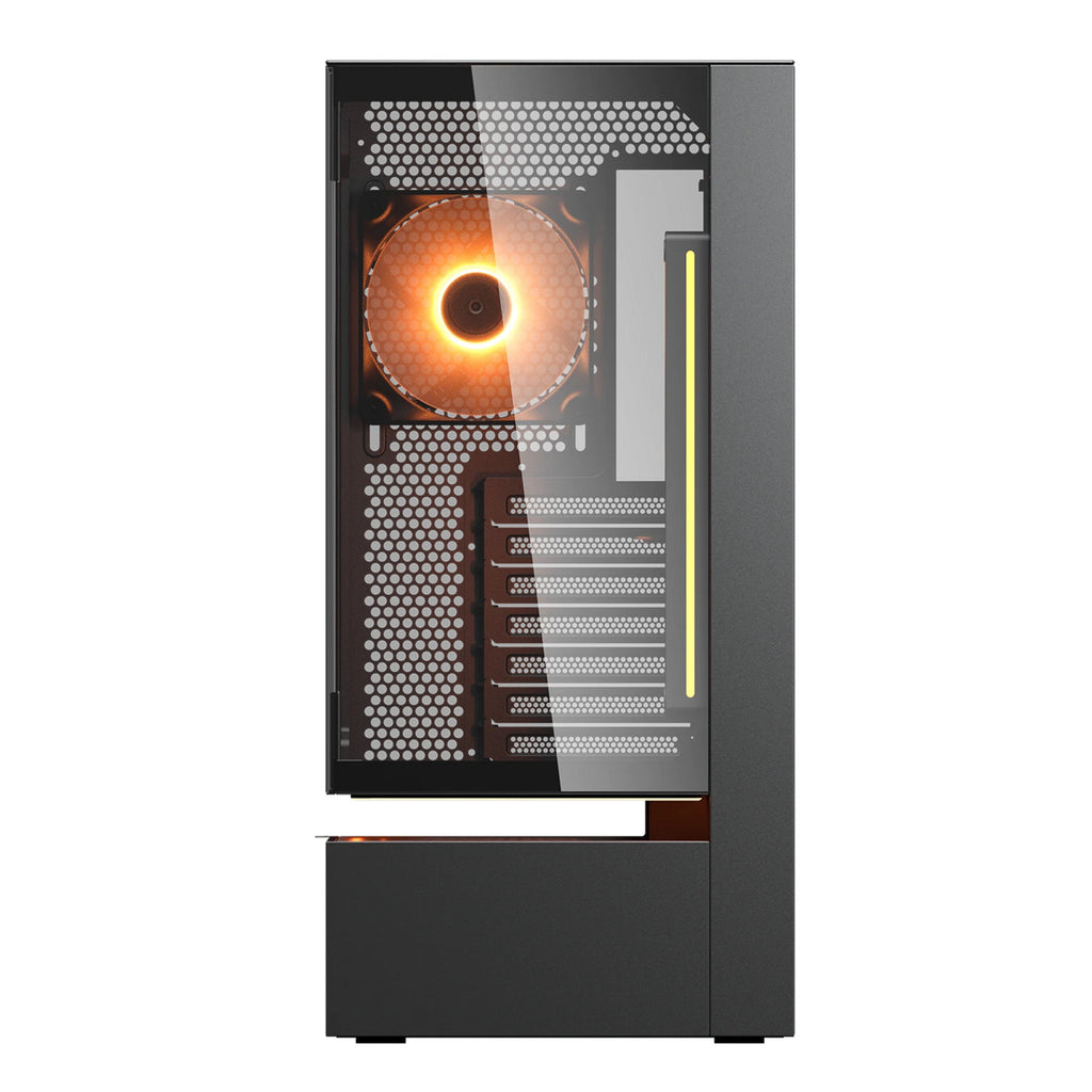 Cougar cfv235 midi tower behuizing (zwart | 2x usb-a | 1x usb-c | rgb | tempered glass)