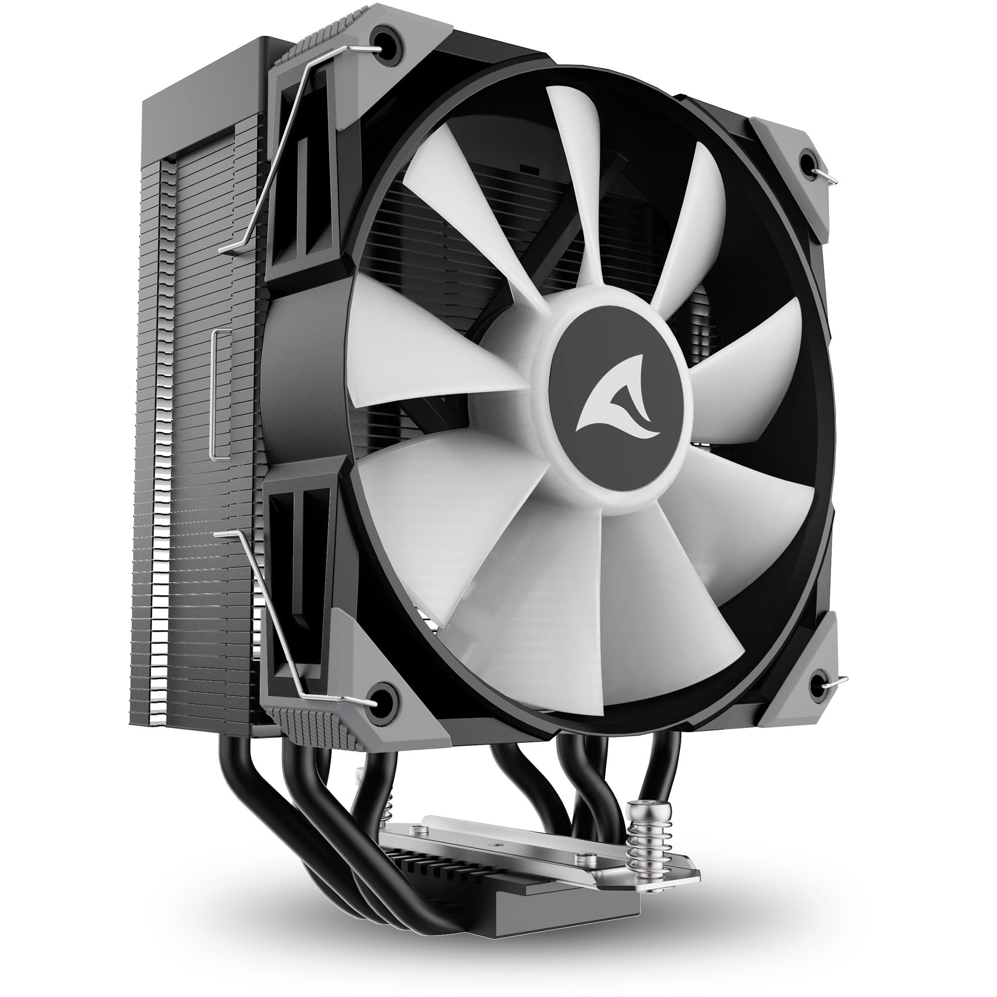 Sharkoon a40 rgb cpu-koeler (zwart, 4-pins pwm fan-connector)