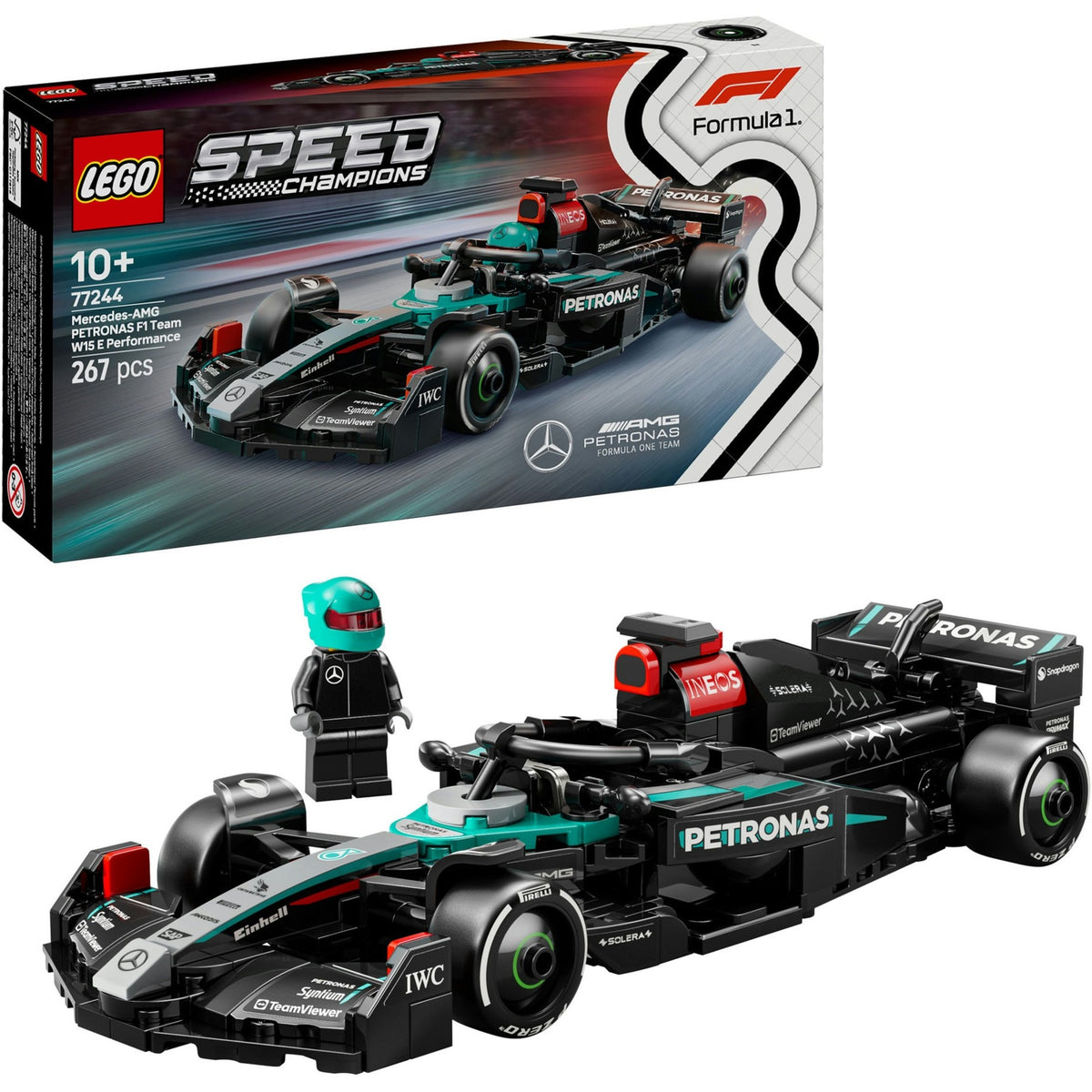 LEGO Speed ​​Champions 77244 Mercedes-AMG F1 W15 Rennwagen