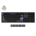 Keychron q6 he 8k magnetic switch keyboard (zwart, us lay-out (qwerty), ultra-fast lime, 100%, rgb, hot swap, 8k)