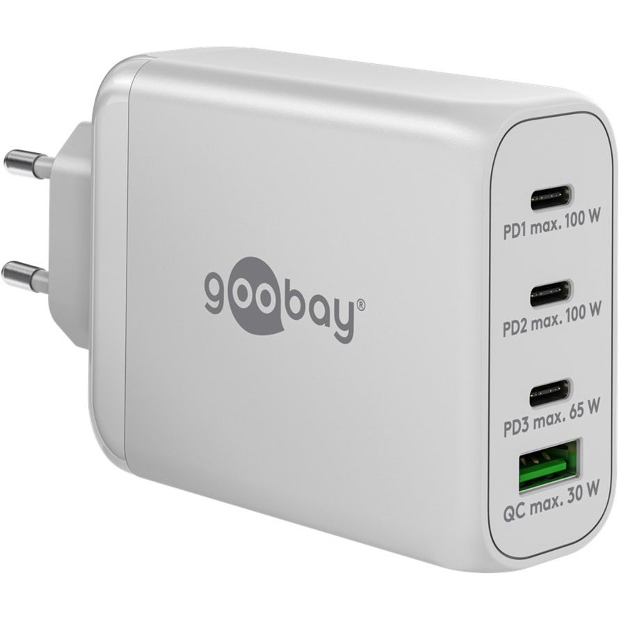 Goobay usb + 3x usb-c snellader 100w wit - 9550199
