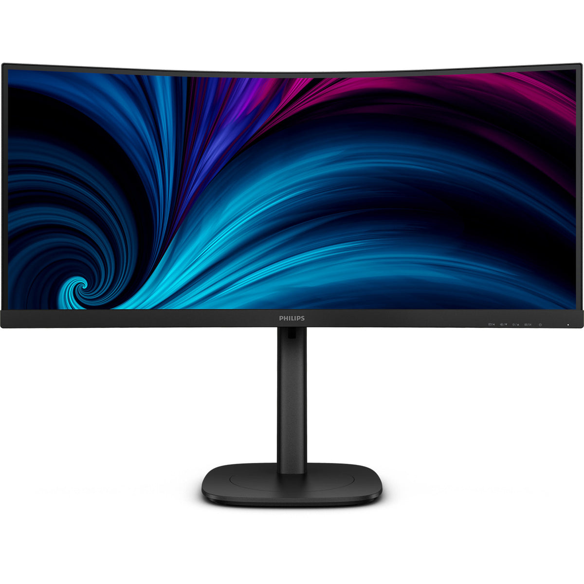 Philips 34b2u3600c 34 curved ultrawide monitor (zwart, 1x displayport, 1x hdmi, 1x usb-c, 4x usb-a, 1x rj-45, 120 hz)