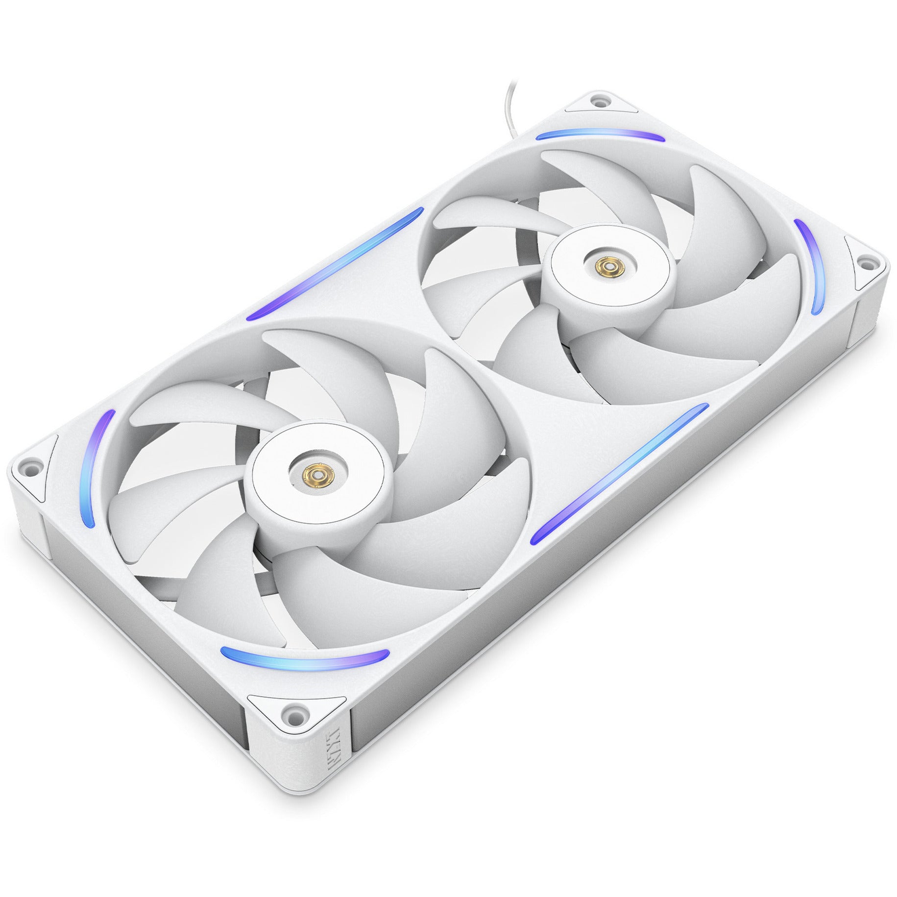 Nzxt performance fan f280x rgb case fans (wit, 2 stuks, 280 x 140 x 30 mm, pwm)