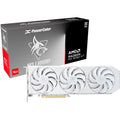 Powercolor radeon rx 9060 xt hellhound spectral white 16g grafische kaart (wit, rdna4, gddr6, 2x displayport, 1x hdmi 2.1)