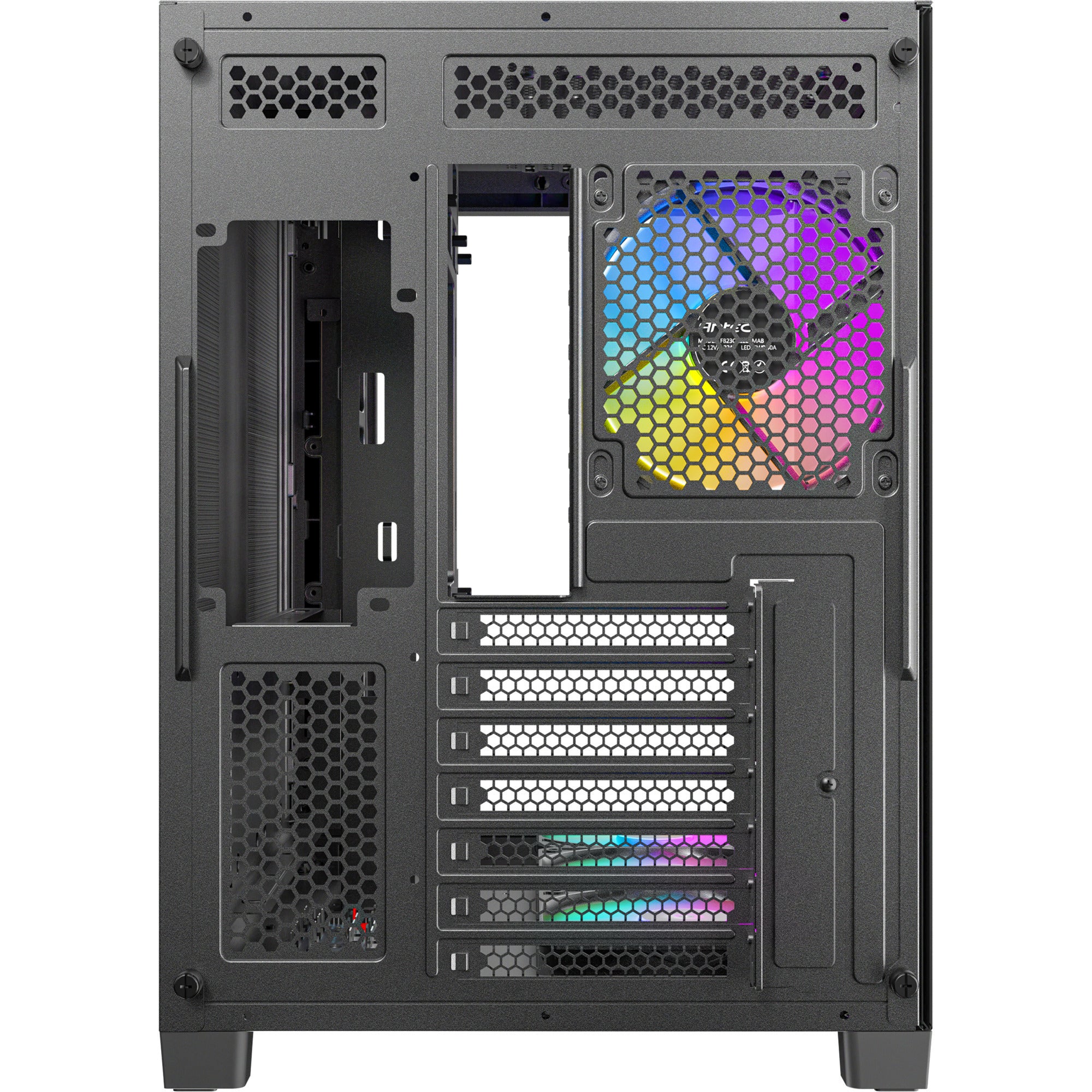 Antec c5 curve argb midi tower behuizing (zwart | 2x usb-a | 1x usb-c | tempered glass)