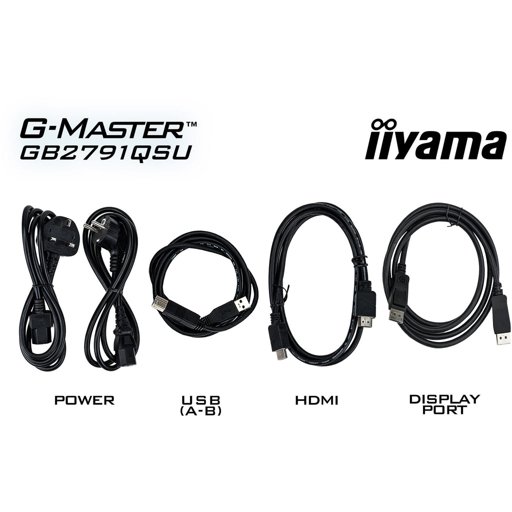 Iiyama g-master gold phoenix gb2791qsu-b1 27 gaming monitor (zwart (mat), 320 hz, hdmi, displayport, usb, audio)