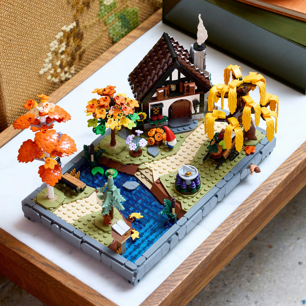 Lego icons herfsttuin met cottage herfstdecoratie - bouwpakket voor volwassenen - 11372