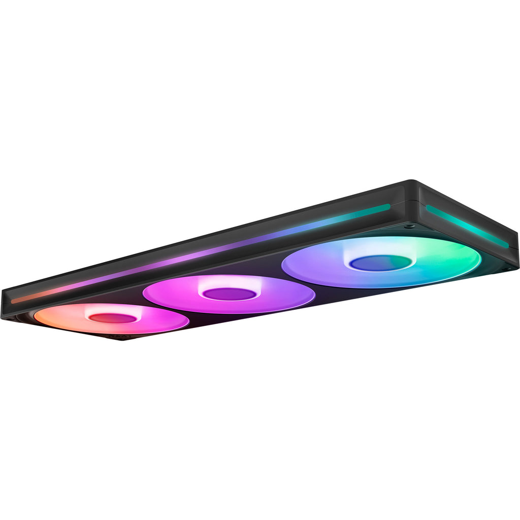 Nzxt f420 rgb core case fans (zwart, 3 stuks, 420 x 140 x 26 mm)